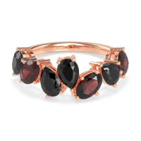 Pear and Oval Half Eternity Pagal Band