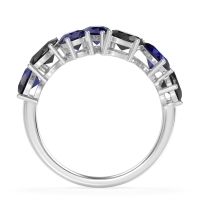 Pear and Oval Half Eternity Pagal Band