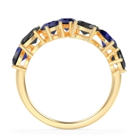 Pear and Oval Half Eternity Pagal Band