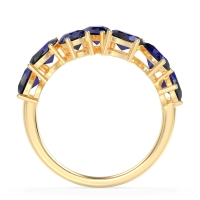 Pear and Oval Half Eternity Pagal Band