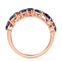 Pear and Oval Half Eternity Pagal Band