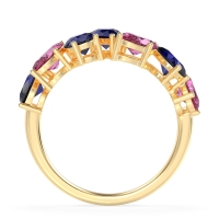 Pear and Oval Half Eternity Pagal Band