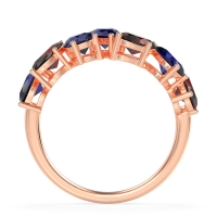 Pear and Oval Half Eternity Pagal Band