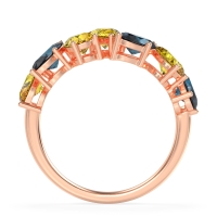 Pear and Oval Half Eternity Pagal Band