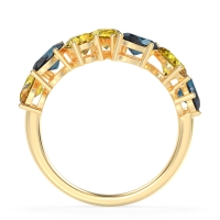Pear and Oval Half Eternity Pagal Band