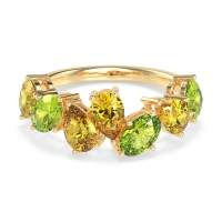 Pear and Oval Half Eternity Pagal Band