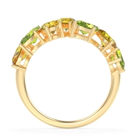 Pear and Oval Half Eternity Pagal Band