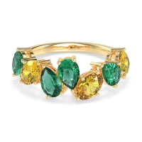 Pear and Oval Half Eternity Pagal Band