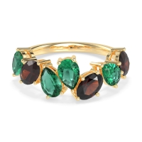 Pear and Oval Half Eternity Pagal Band