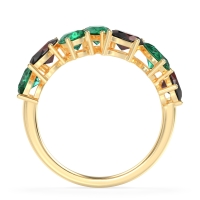 Pear and Oval Half Eternity Pagal Band