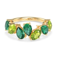 Pear and Oval Half Eternity Pagal Band