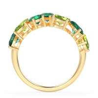 Pear and Oval Half Eternity Pagal Band