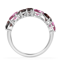 Pear and Oval Half Eternity Pagal Band