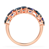 Pear and Oval Half Eternity Pagal Band