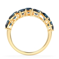 Pear and Oval Half Eternity Pagal Band