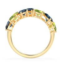 Pear and Oval Half Eternity Pagal Band