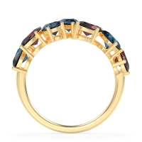 Pear and Oval Half Eternity Pagal Band