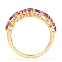 Pear and Oval Half Eternity Pagal Band