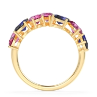 Pear and Oval Half Eternity Pagal Band