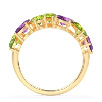 Pear and Oval Half Eternity Pagal Band