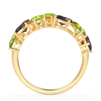 Pear and Oval Half Eternity Pagal Band