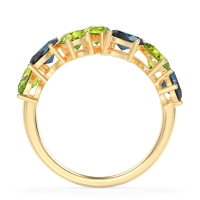 Pear and Oval Half Eternity Pagal Band
