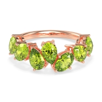 Pear and Oval Half Eternity Pagal Band