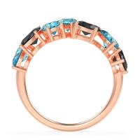 Pear and Oval Half Eternity Pagal Band