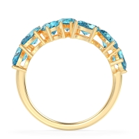 Pear and Oval Half Eternity Pagal Band