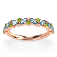 Marquise and Round Half Eternity Tamra Band