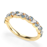 Marquise and Round Half Eternity Tamra Band