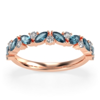 Marquise and Round Half Eternity Tamra Band