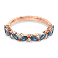 Marquise and Round Half Eternity Tamra Band