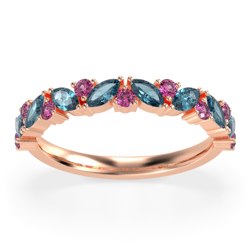 Marquise and Round Half Eternity Tamra Band