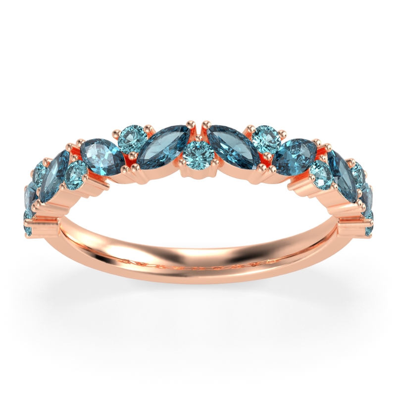 Marquise and Round Half Eternity Tamra Band