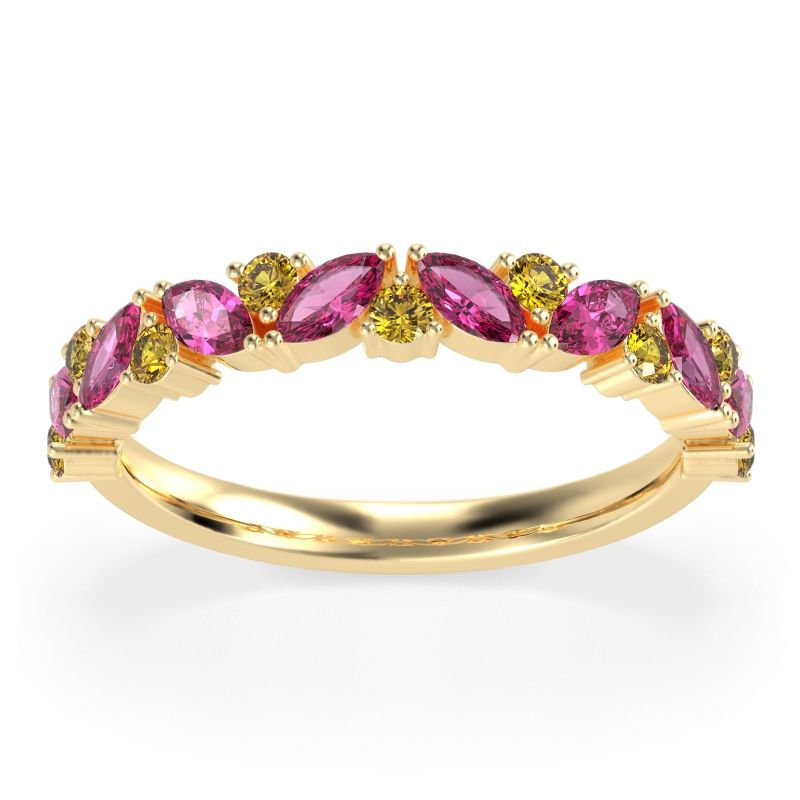 Marquise and Round Half Eternity Tamra Band