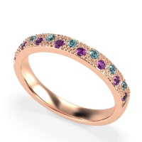 Starry Night Milgrain Vritta Band