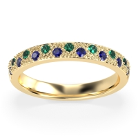 Starry Night Milgrain Vritta Band