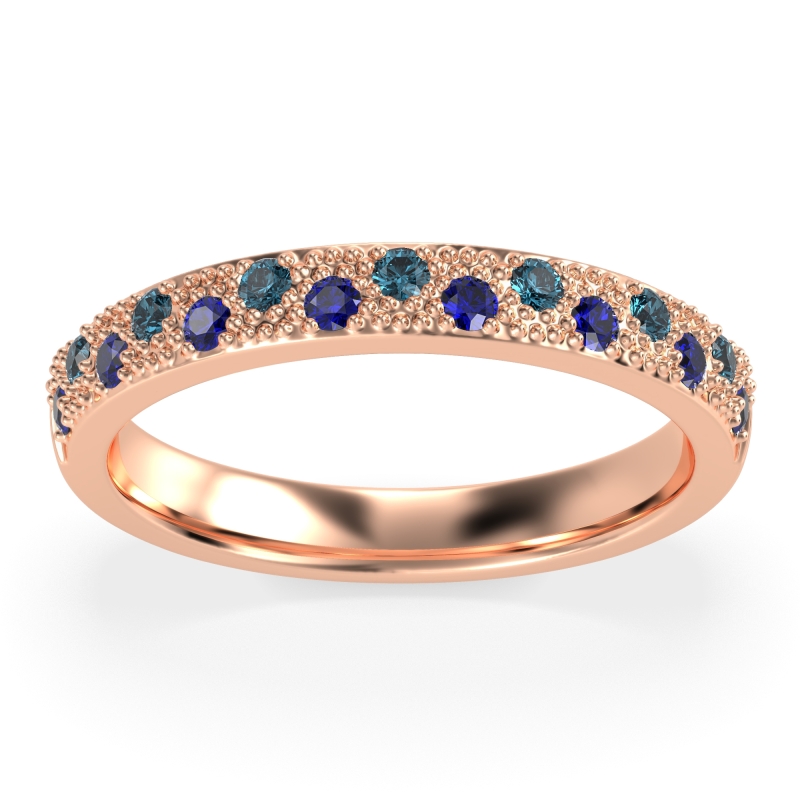 Starry Night Milgrain Vritta Band