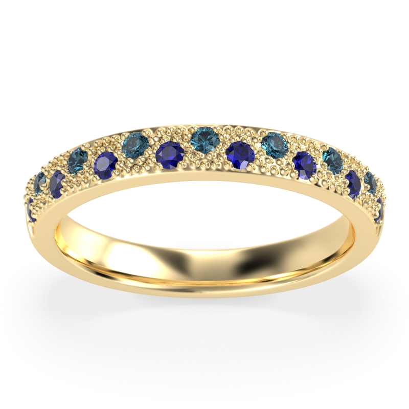 Starry Night Milgrain Vritta Band