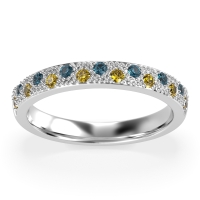 Starry Night Milgrain Vritta Band