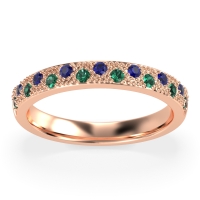 Starry Night Milgrain Vritta Band