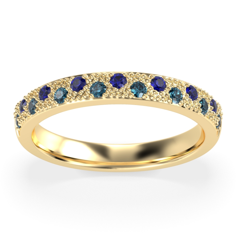 Starry Night Milgrain Vritta Band