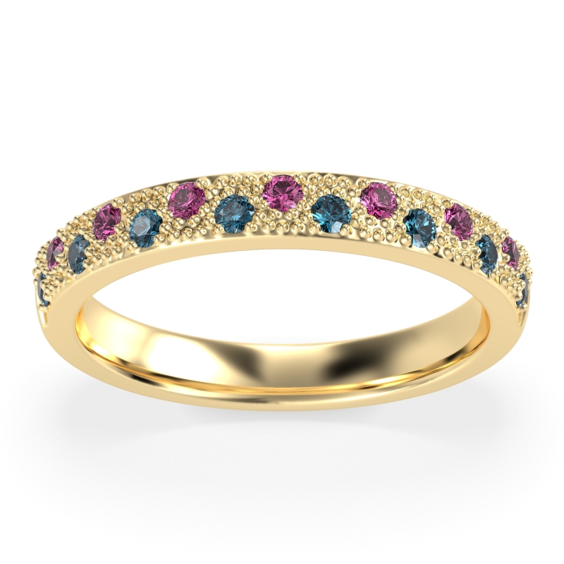 Starry Night Milgrain Vritta Band