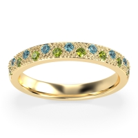 Starry Night Milgrain Vritta Band