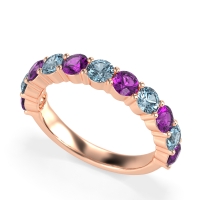 Classic Three-Quarter Eternity Manas Band