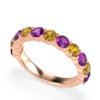 Classic Three-Quarter Eternity Manas Band