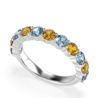 Classic Three-Quarter Eternity Manas Band