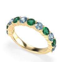 Classic Three-Quarter Eternity Manas Band