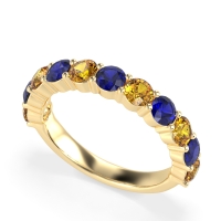 Classic Three-Quarter Eternity Manas Band